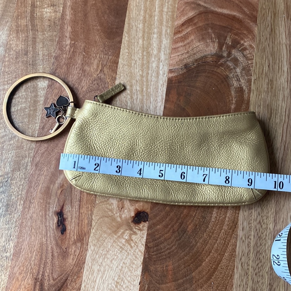 Fossil gold wristlet clutch bag - Picture 2 of 7